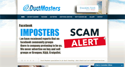 Desktop Screenshot of ductmasters.ca