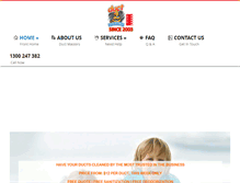 Tablet Screenshot of ductmasters.com.au